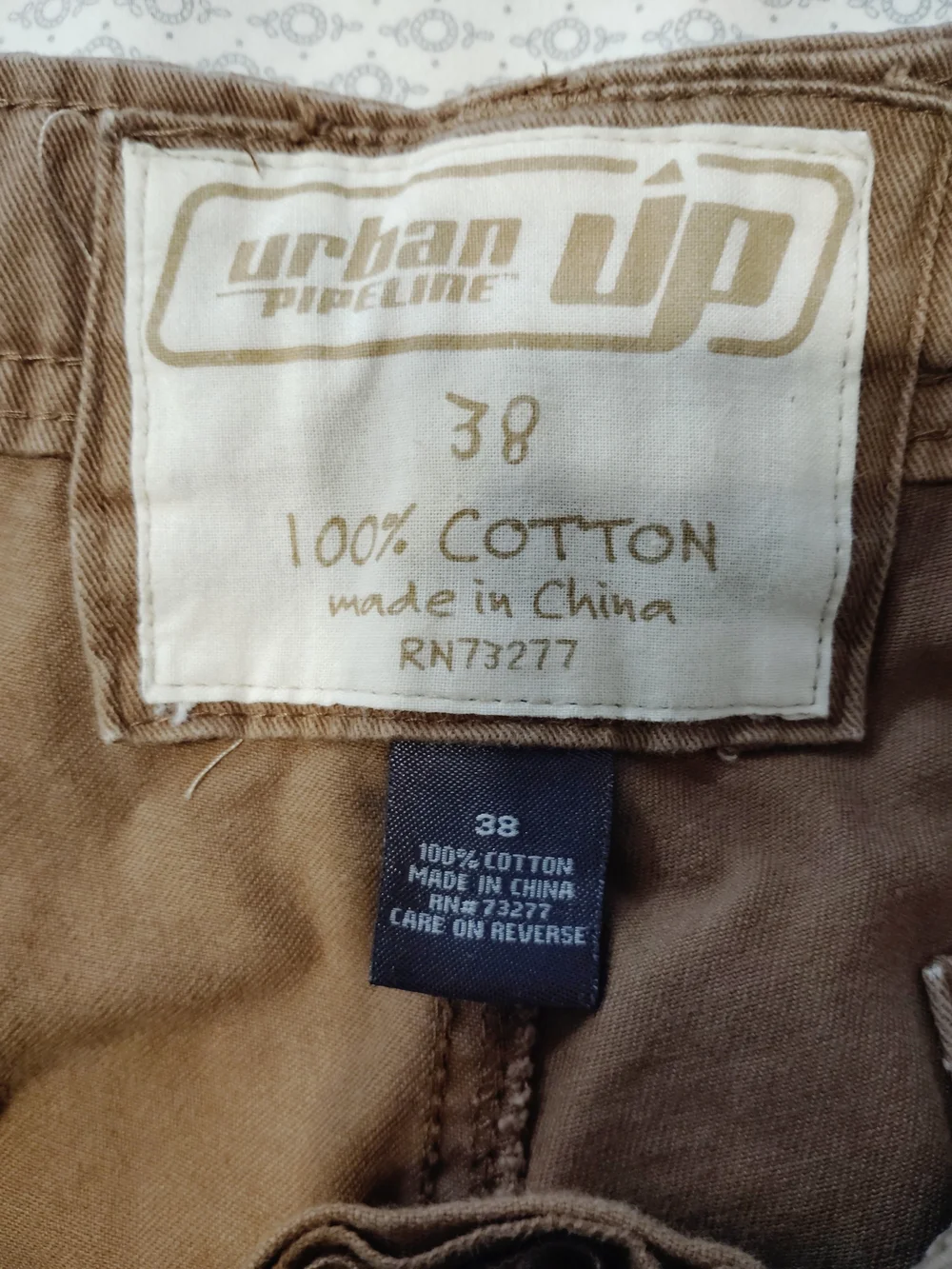 urban pipeline Brown Men's Cargo Shorts with Flap Pockets